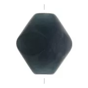 16x14mm Rhombus shaped opaque resin bead - Marbled Oil Blue x1