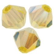 4mm Preciosa Crystal Bicones - MC Bead Rondell - Citrine AB 2x X30