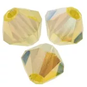 4mm Preciosa Crystal Bicones - MC Bead Rondell - Citrine AB 2x X30
