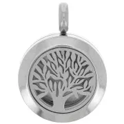 20mm Stainless steel 316L fragrance diffuser medallion - Tree of Life x1
