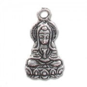 Goddess charm 26mm Old Silver tone x1|raw }}