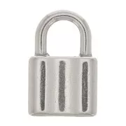 19x12.5mm 304 Stainless steel Padlock pendant x1
