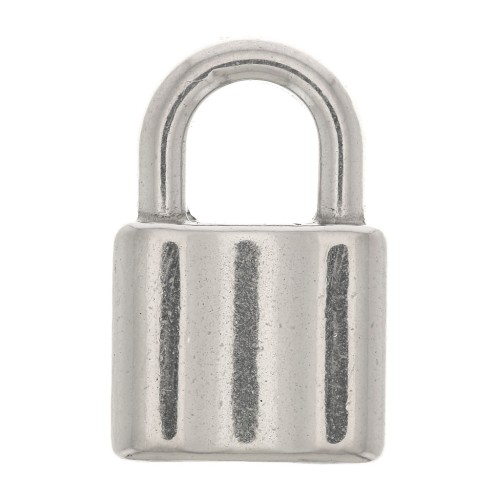 19x12.5mm 304 Stainless steel Padlock pendant x1