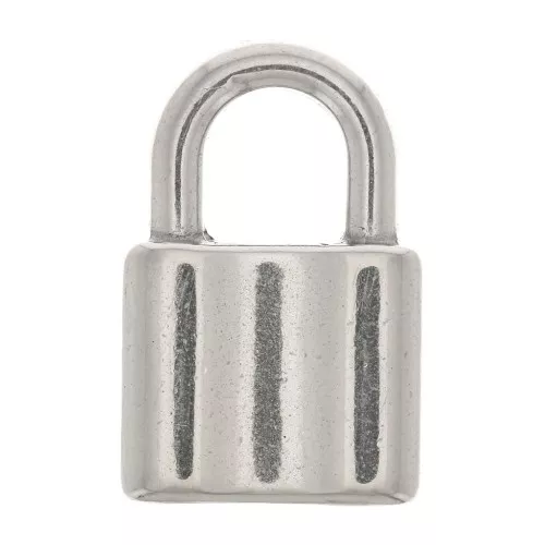 19x12.5mm 304 Stainless steel Padlock pendant x1