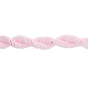 5x1mm Heishi beads in polymer clay - Light Pink x39cm|raw }}