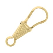 24.5mm worked Lobster Clasp - 3 microns Gold plated x1