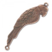 Parrot spacer 2 loops 60mm Old copper tone x1|raw }}