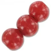 Rounds 8mm Dark Red Coral x10