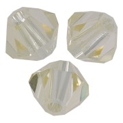 4mm Preciosa Crystal Bicones - MC Bead Rondell - Crystal Blond Flare x30