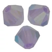4mm Preciosa Crystal Bicones - MC Bead Rondell - Violet AB 2x x30