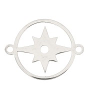 15mm Stainless Steel Round North Star connector x1|raw }}