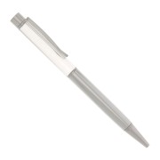 Ball-point pen to decorate with beads - resin - polymer - Silver Tone x1