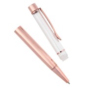 Ball-point pen to decorate with beads - resin - polymer - Silver Tone x1