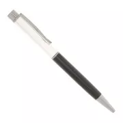 Ball-point pen to decorate with beads - resin - polymer - Silver - Black x1
