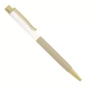 Ball-point pen to decorate with beads - resin - polymer - Gold Tone x1