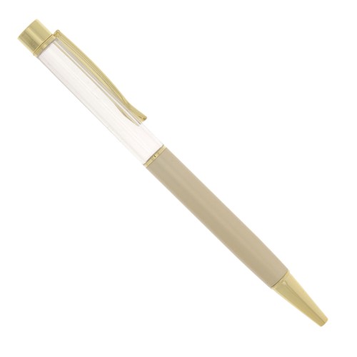 Ball-point pen to decorate with beads - resin - polymer - Gold Tone x1