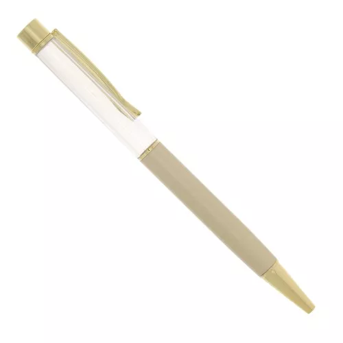Ball-point pen to decorate with beads - resin - polymer - Gold Tone x1
