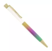 Ball-point pen to decorate with beads - resin - polymer - Gold - Multicolored x1
