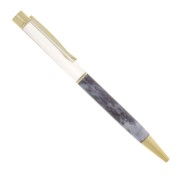 Ball-point pen to decorate with beads - resin - polymer - Gold - Marbled Blue x1|raw }}