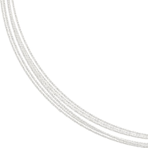 0.8mm 925 Sterling Silver half-hard - annealed - round diamond effect wire x2m