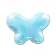 Ceramics Butterfly 12x15mm Iridescent Aqua x1
