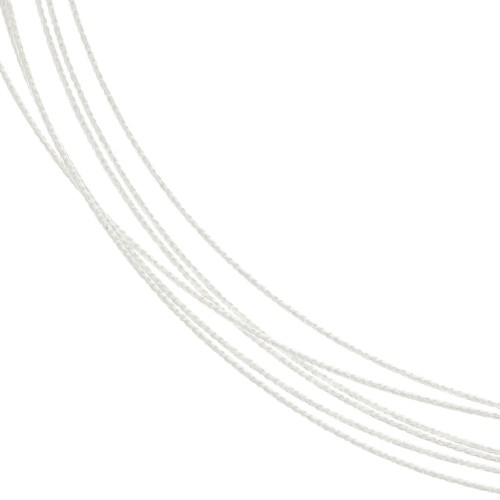 0.6mm 925 Sterling Silver half-hard - annealed - round diamond effect wire x2m