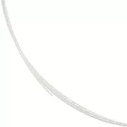 0.7mm 925 Sterling Silver half-hard - annealed - round diamond effect wire x1m