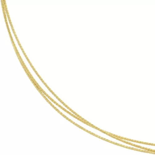 0.7mm 925 Silver half-hard - annealed - diamond effect wire - Fine Gold Plated x1m