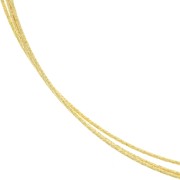 0.9mm 925 Silver half-hard - annealed - diamond effect wire - Fine Gold Plated x1m