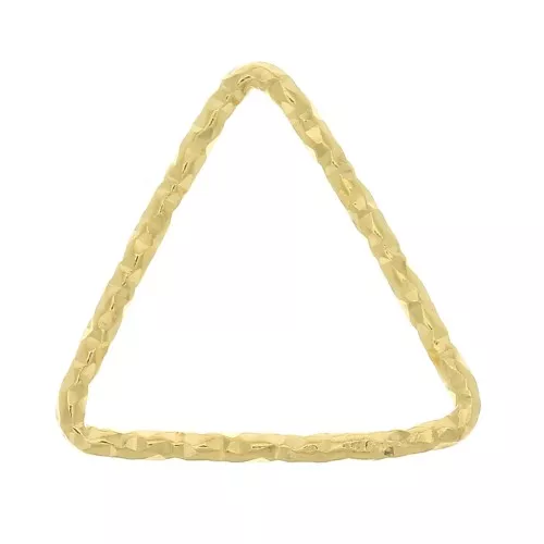 11x12.5mm 925 Sterling Silver Diamond effect Ring - Fine Gold plated x1