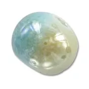 Ceramics bead 8mm Iridescent Oasis Green x1
