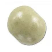 Ceramics bead 8mm Light Khaki x1