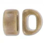 Ceramics slider 18x10mm Burnt Brown x1