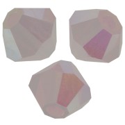 4mm Preciosa Crystal Bicones - MC Bead Rondell - Rose Opal AB 2x X30