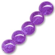 Cracked Beads 10mm Purple x10|raw }}