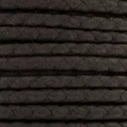 European cotton waxed cord 2mm Black x 1 m