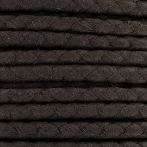 European cotton waxed cord 2mm Black x 1 m