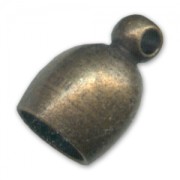 Terminators for 6mm cords Bronze tone x4|raw }}