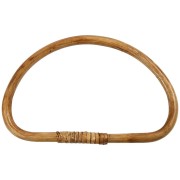 20x13cm Half Round Bamboo Bag Handle - Natural x1|raw }}