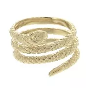 Snake ring - size 60 - 3 microns Gold plated x1