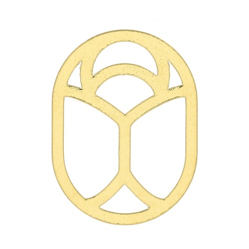 10x7mm Hollow beetle Sequin - exclusive to Perles & Co - Fine Gold plated x1