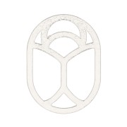 10x7mm 925 Sterling Silver Hollow beetle Sequin - exclusive to Perles & Co x1|raw }}