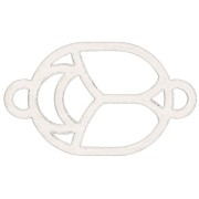 12x7mm 925 Sterling Silver hollow beetle connector - exclusive to Perles & Co x1|raw }}