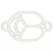 12x7mm 925 Sterling Silver hollow beetle connector - exclusive to Perles & Co x1