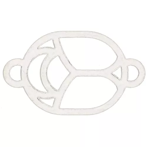 12x7mm 925 Sterling Silver hollow beetle connector - exclusive to Perles & Co x1