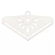 28mm Ethnic End Tip for Miyuki 11/0 weaving excl. Perles & co - Silver Tone x1