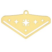 28mm Star End Tip for Miyuki 11/0 weaving excl. Perles & co - Fine Gold Plated x1