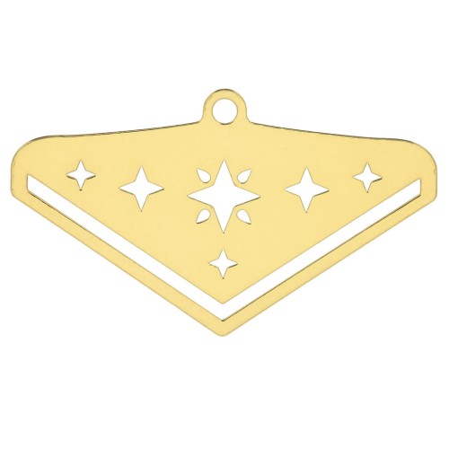 28mm Star End Tip for Miyuki 11/0 weaving excl. Perles & co - Fine Gold Plated x1