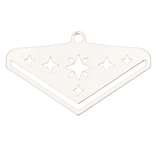 28mm Star End Tip for Miyuki 11/0 weaving excl. Perles & co - Silver Tone x1