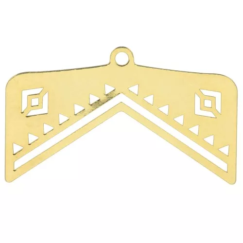 28mm Ethnic End Tip for Miyuki 11/0 weaving by Perles & co - Fine Gold Plated x1